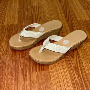 Rhinestone wedge sandal